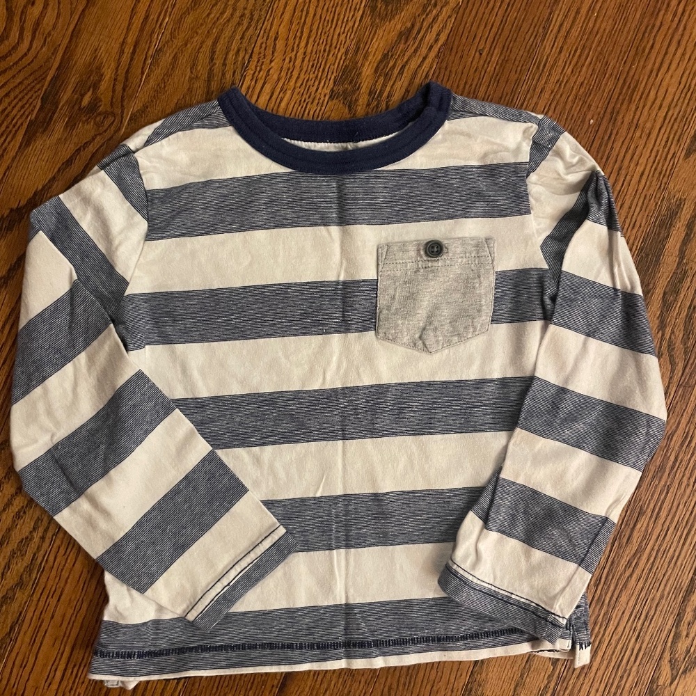 Crazy 8 Boys 4t Striped Shirt w Pocket